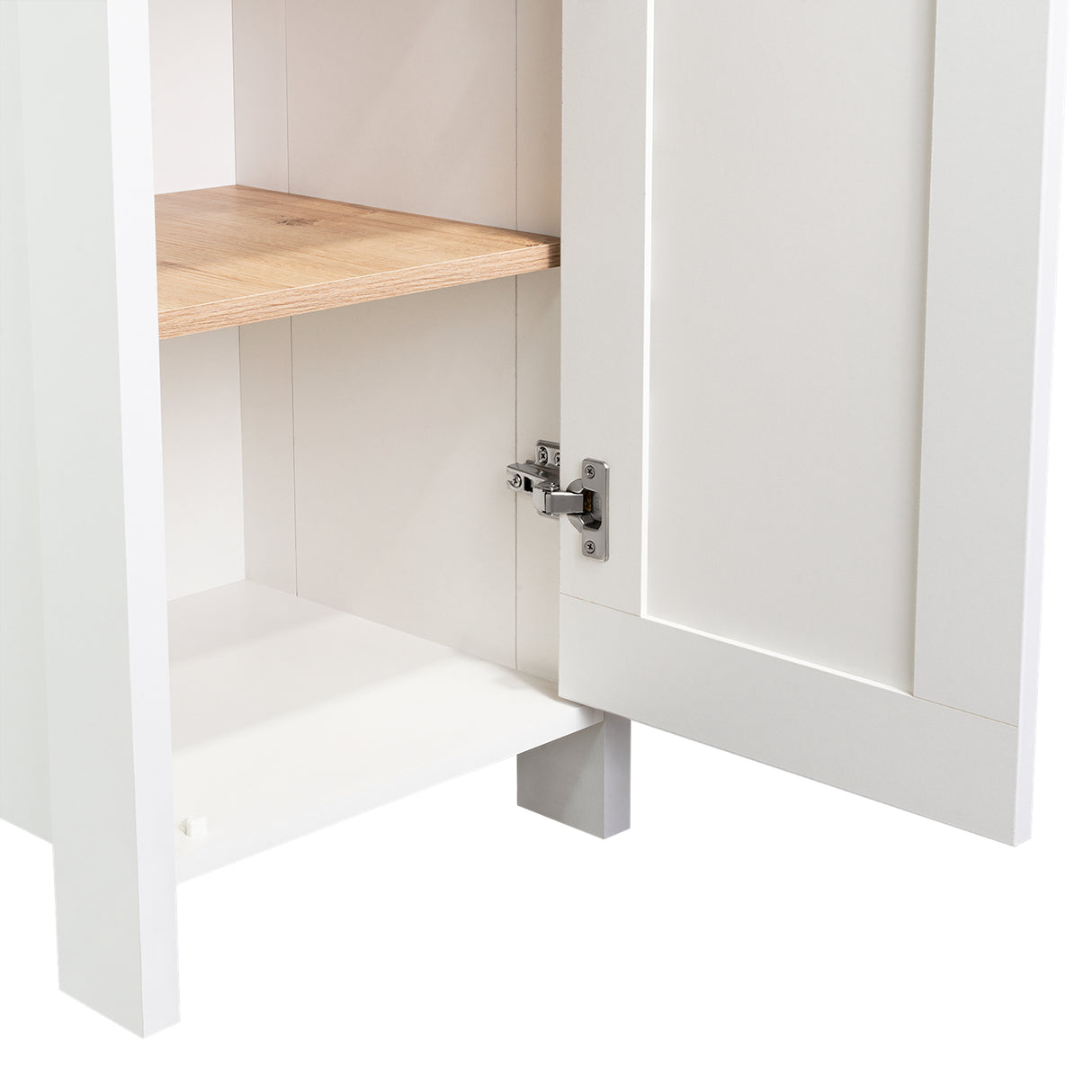 Optimizador de Baño Blanco 40x150.7cm sin Cajones y con Un Entrepaño - Muebles para Baño | Bylmo