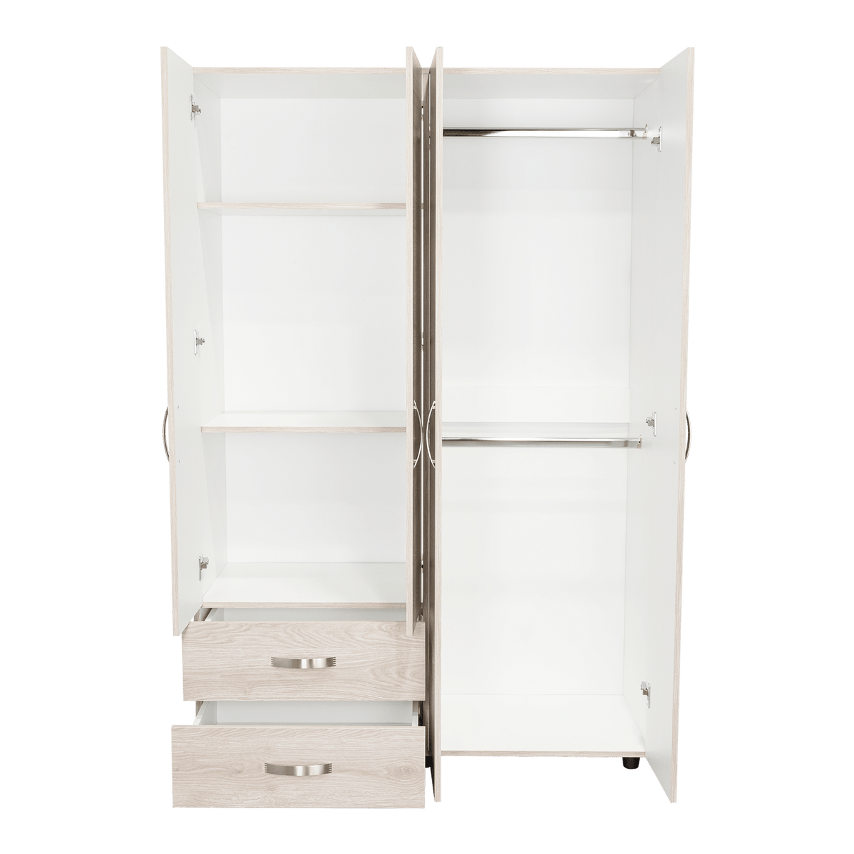 Closet Ankora Ceniza 120x180cm con 2 Cajones con 2 Entrepaños - Closets | Bylmo