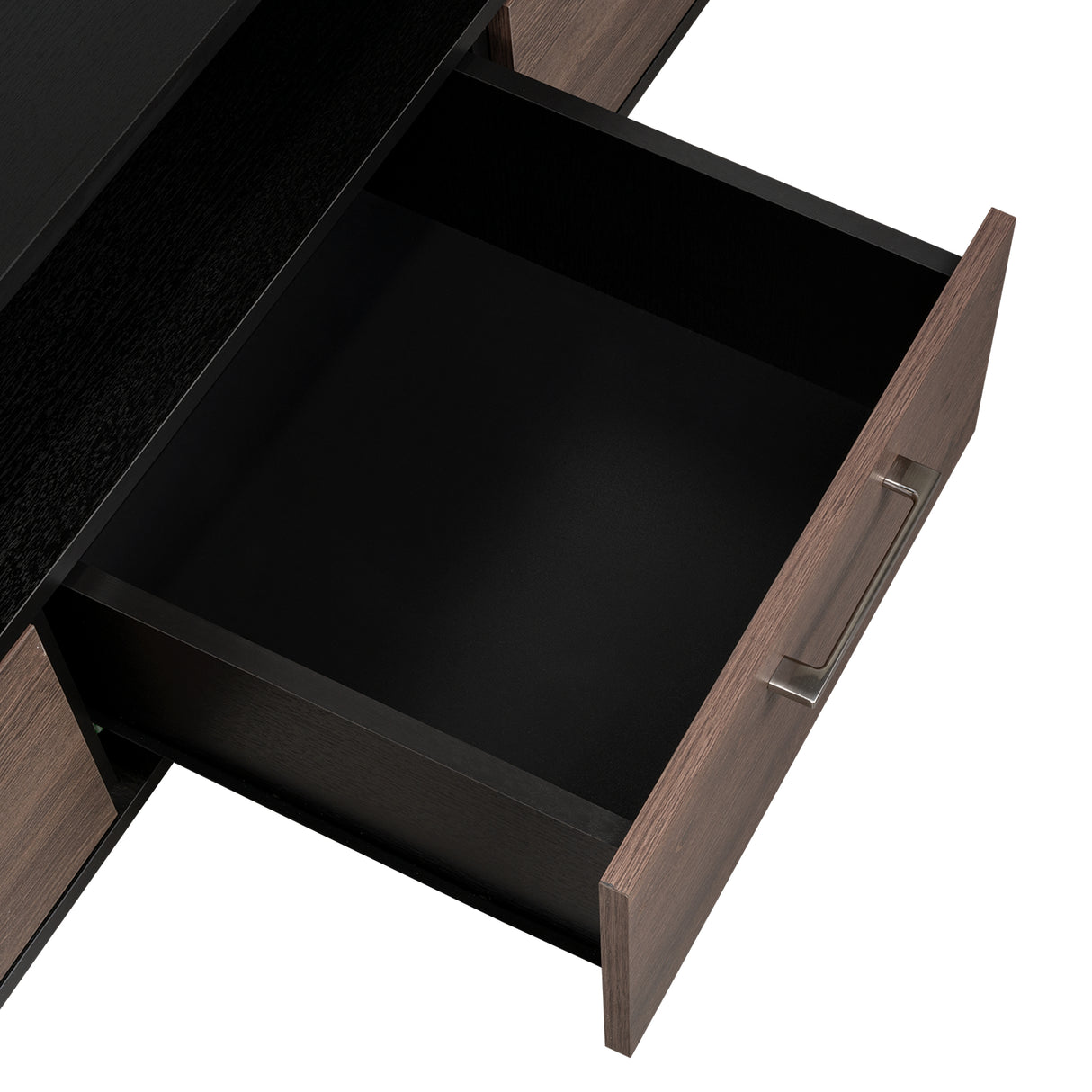 Rack de TV Wema Wengue 130x49cm Para TV Hasta 58 Pulgadas con Tres Cajones - Muebles de TV | Bylmo