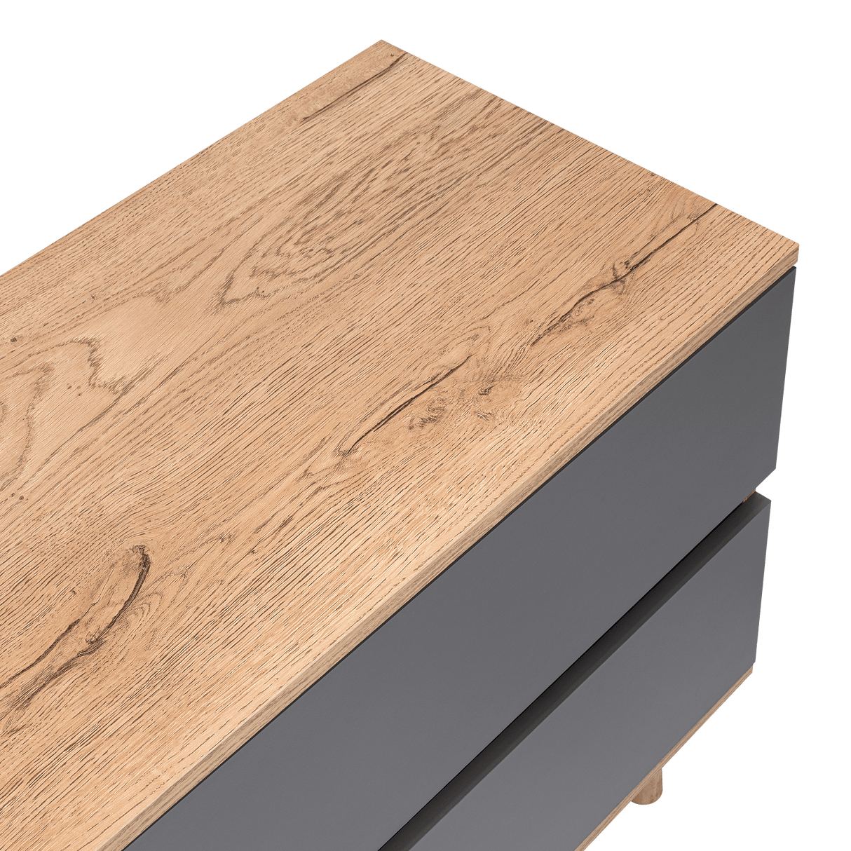 Rack de TV Salem Macadamia 158x60cm Para TV Hasta 65 Pulgadas con Tres Cajones y con Patas - Muebles de TV | Bylmo