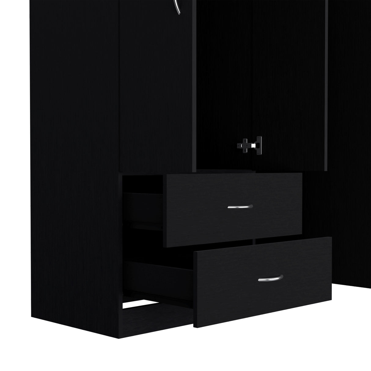 Closet Austral Wengue 90x180cm con Tres Puertas y con Dos Cajones - CLOSETS | Bylmo