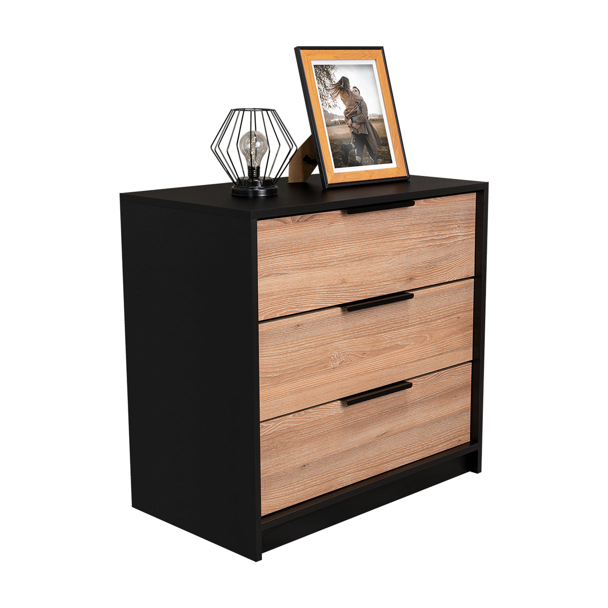 Bife Kaia Wengue 70x70cm De Tres Hileras con Tres Cajones - Cajoneras y Comodas | Bylmo