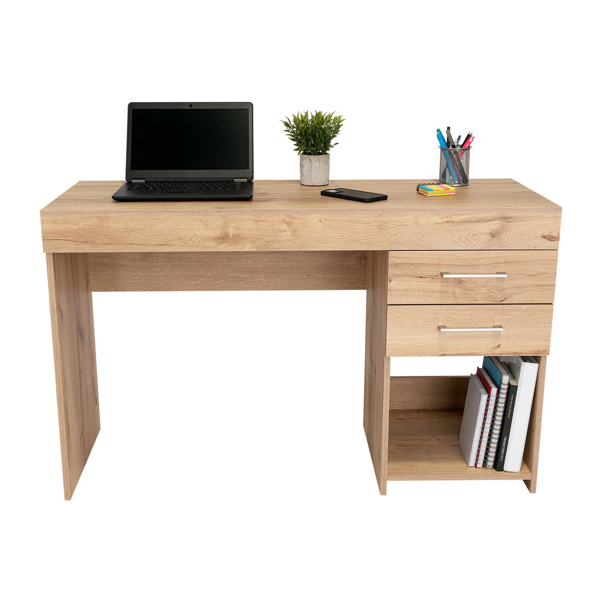 Escritorio Ibare Duna 120 cm con Dos Cajones y Entrepaños - Escritorios | Bylmo