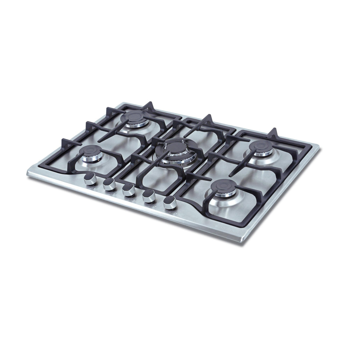 Estufa de Empotrar Challenger Plateado 76x0.1cm Para Gas Natural con Cinco Quemadores - ESTUFAS DE EMPORTRAR Y CUBIERTAS | Bylmo