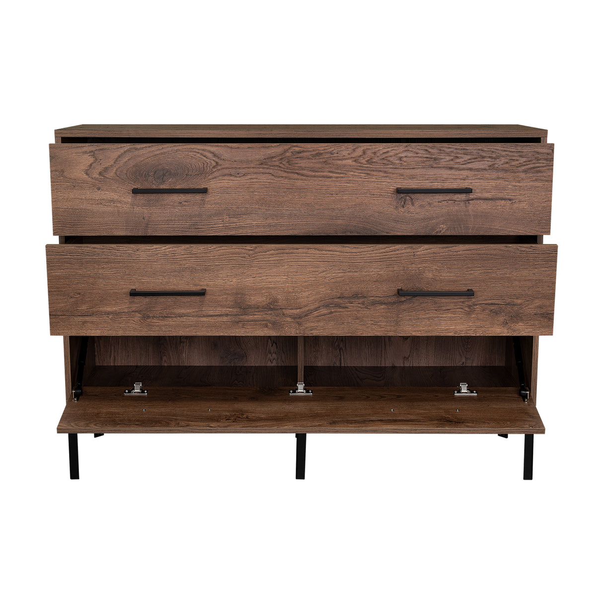 Cómoda Doble Soho S Bellota 120 cm con Dos Cajones y Una Puerta - Cajoneras y Comodas | Bylmo