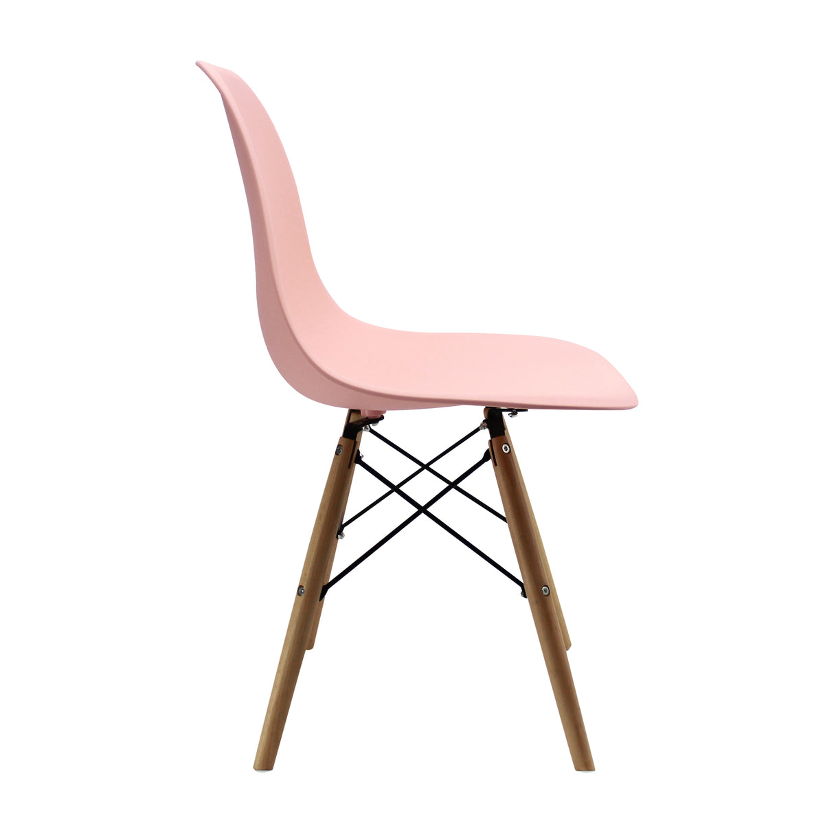 Set x 6 Sillas DKR Salmón 47x81cm Asiento Cuadrado con Espaldar - Sillas y Butacos | Bylmo
