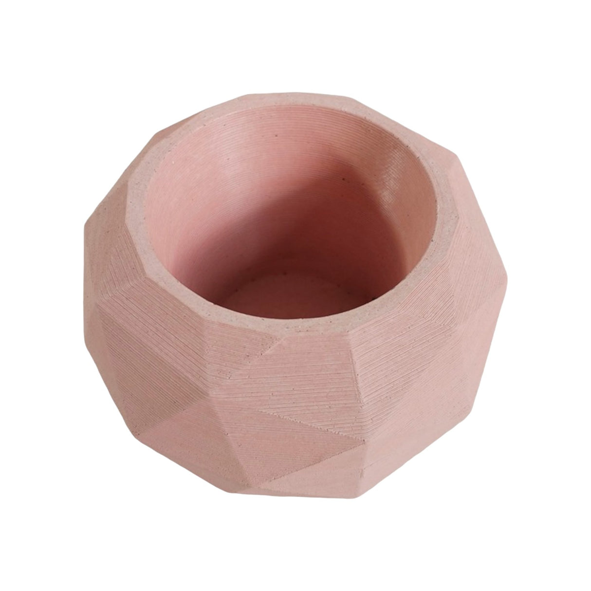 Matera de mesa Laia Palo de Rosa 7x8cm de Cemento Circular de 0.3 Litros - Jardineria | Bylmo