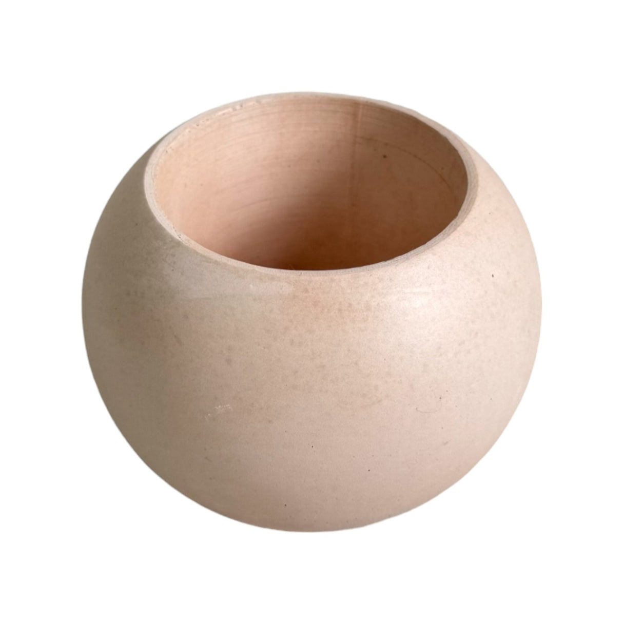 Matera de mesa Luna Nude 6x7cm de Cemento Circular de 0.2 Litros - Jardineria | Bylmo