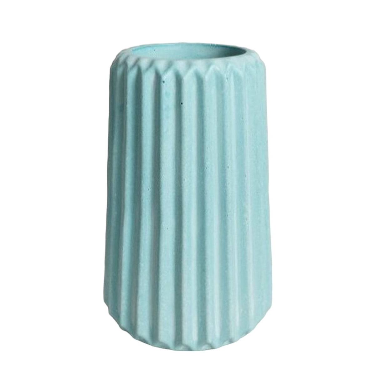 Florero Adamaris Aguamarina 7x15cm de 0.37 Litros con Acabado Mate - Jardineria | Bylmo