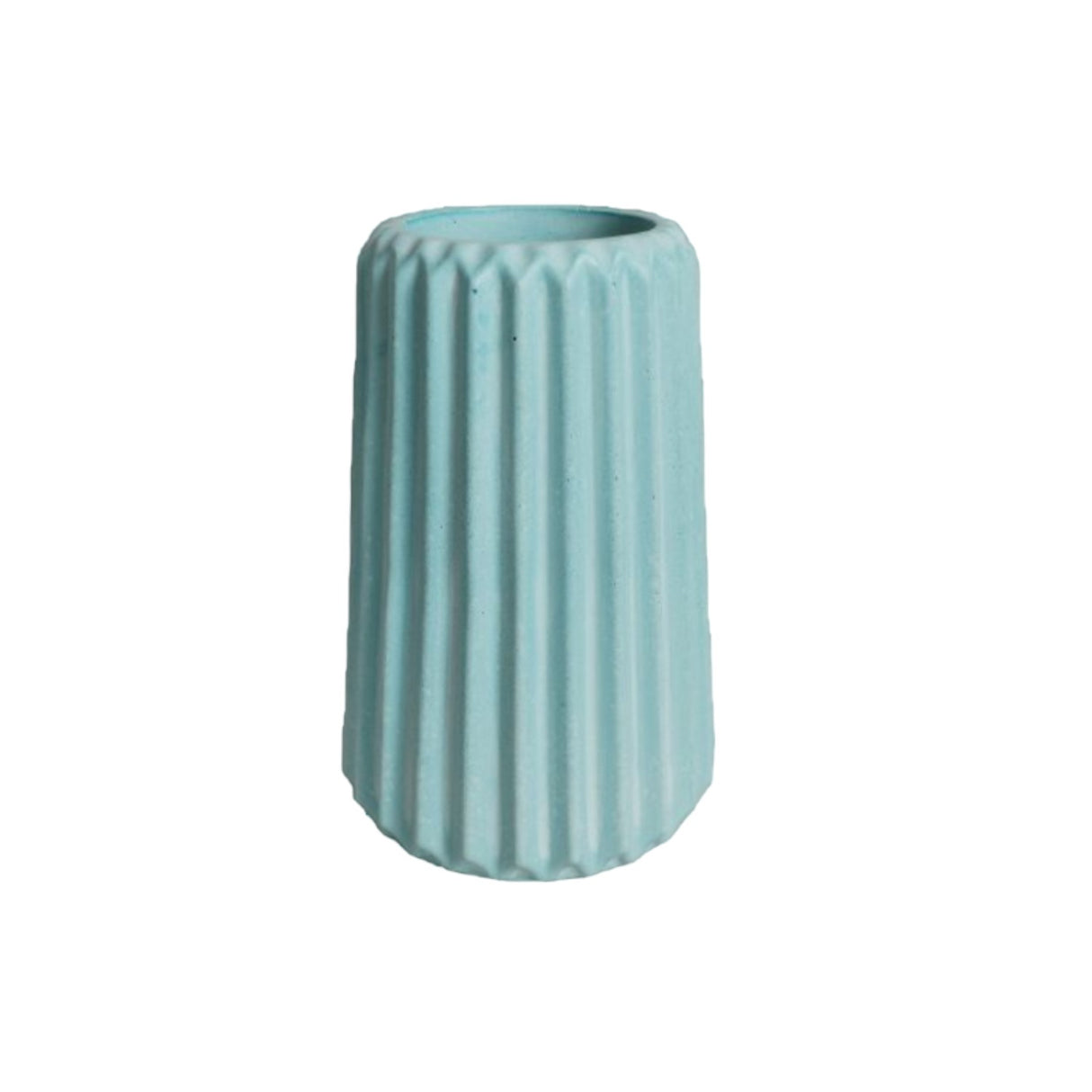 Florero Adamaris Aguamarina 7x15cm de 0.37 Litros con Acabado Mate - Jardineria | Bylmo