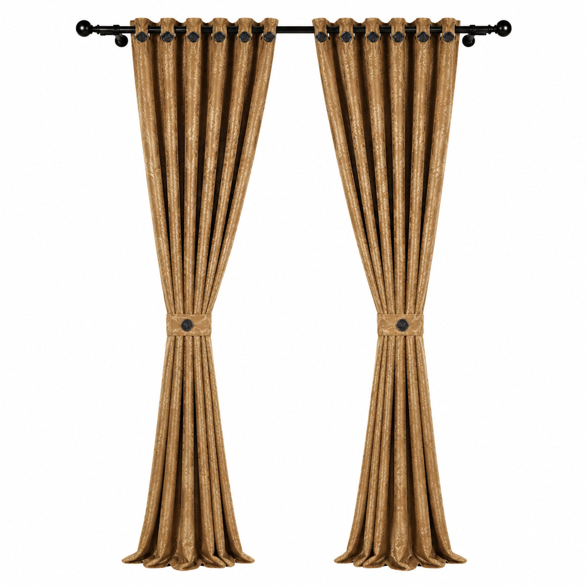 Cortina Jacquard Dorado 280x200cm de Figuras