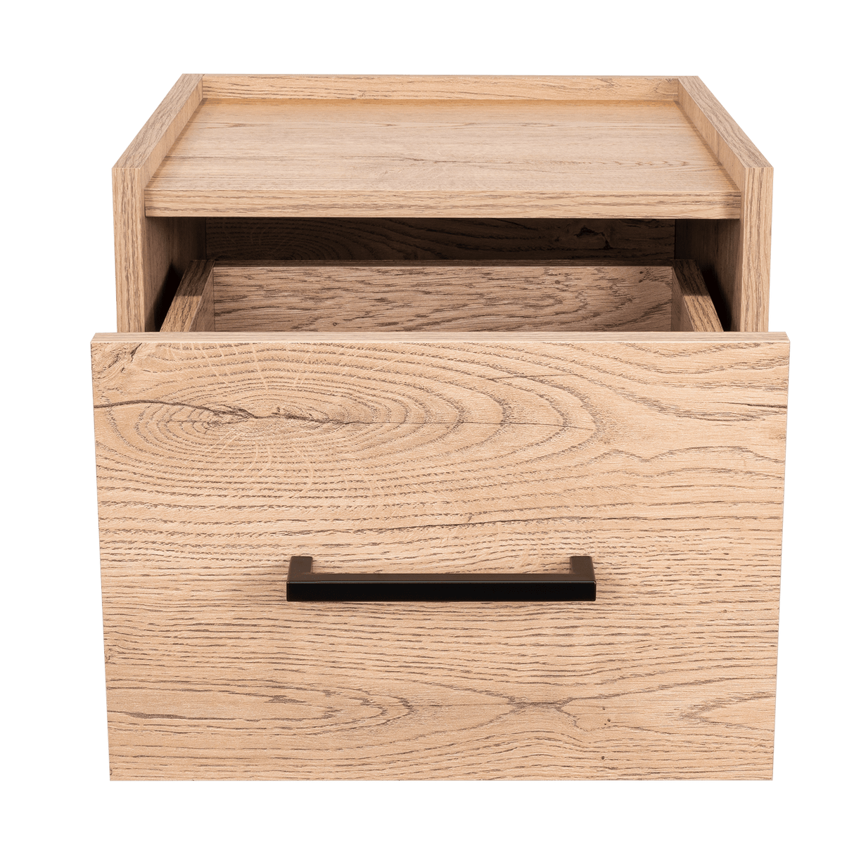 Mesa de Noche Flotante Boa Macadamia 35x25cm con Un Cajón - Mesas de Noche | Bylmo