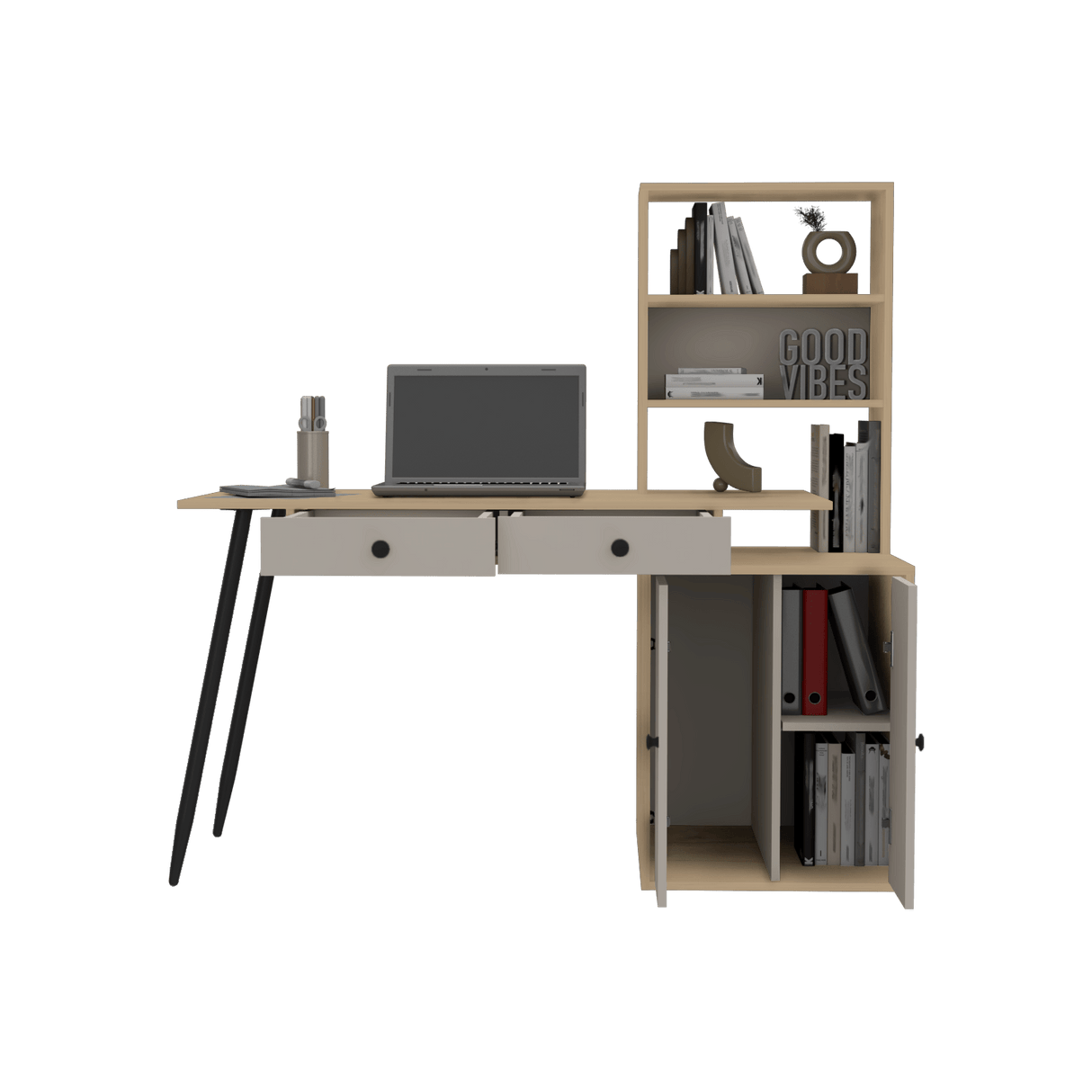 Escritorio Alfari Duna 60x135cm MDP 1 año garantía 30kg capacidad - Escritorios | Bylmo