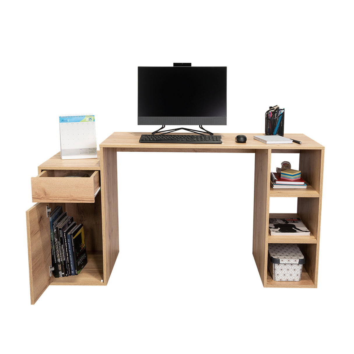 Escritorio Alma Duna Amplia Superficie MDP Moderno - Escritorios | Bylmo