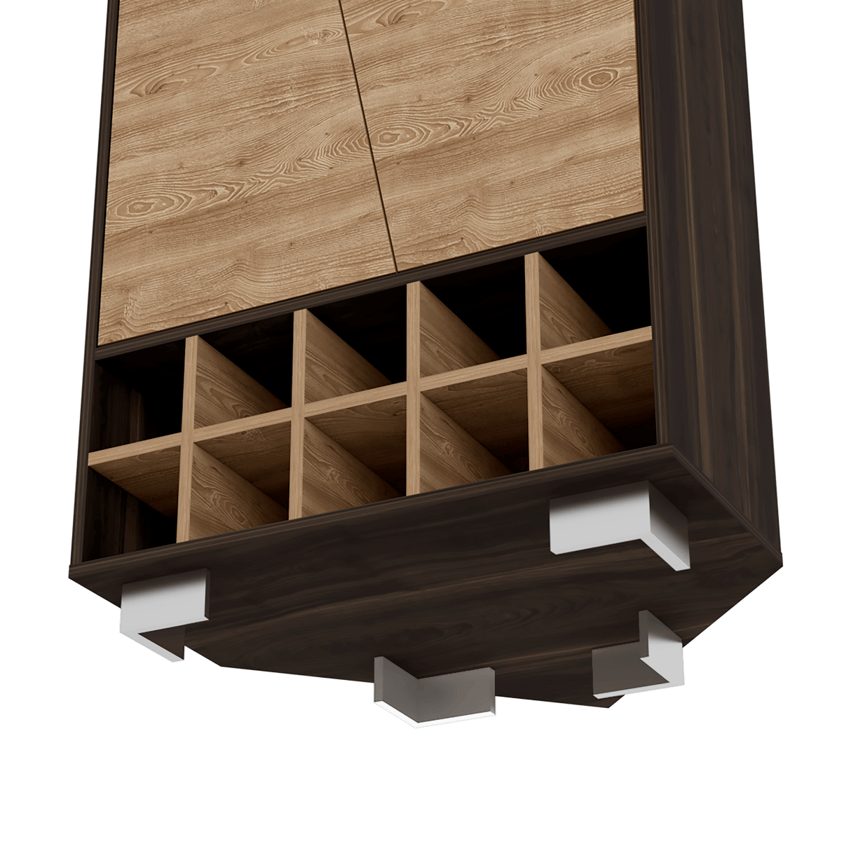 Bar Esquinero Fraktal Habano 65.8x180cm Moderno - Bares | Bylmo