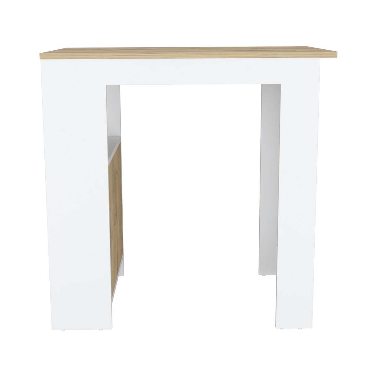 Isla de Cocina Stirling 59x92 Blanco Macadamia Moderna - Barras y Muebles Auxiliares | Bylmo