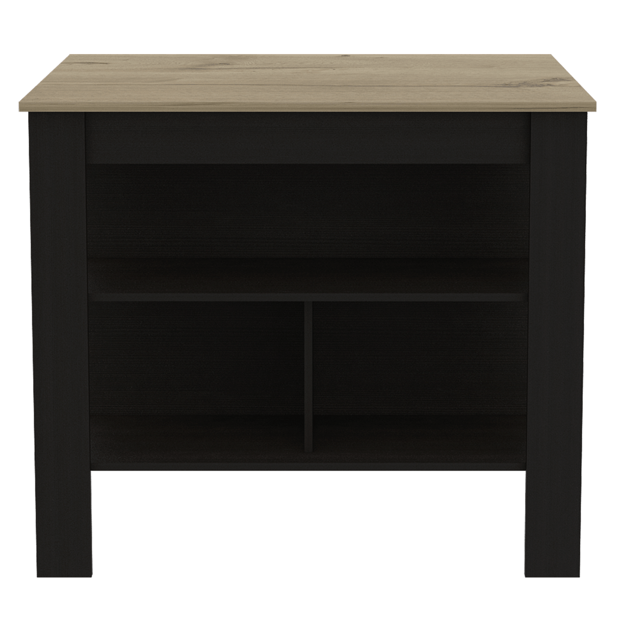 Isla de Cocina Cala 70x103 Wengue Duna 2 Entrepaños - Barras y Muebles Auxiliares | Bylmo