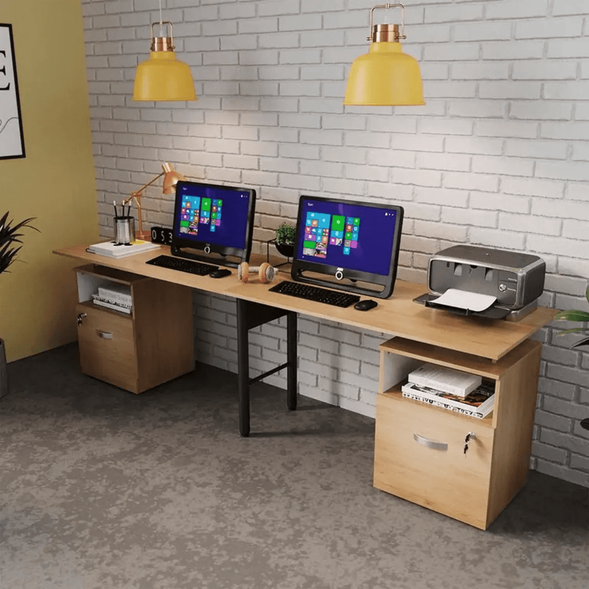 Centro de Computo Asturias 181.1x72.5 cm Rovere Transformable - Escritorios | Bylmo