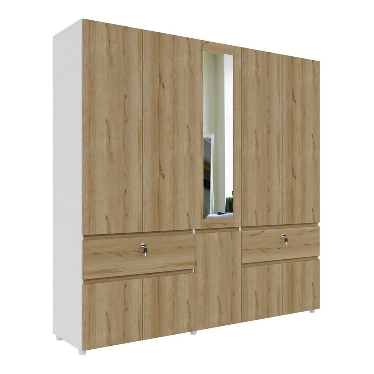 Closet Kanon Duna 200x199.9cm Con Espejo - Closets | Bylmo