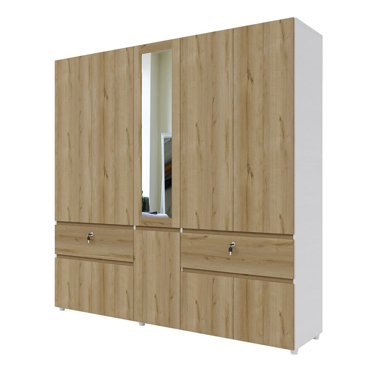Closet Kanon Duna 200x199.9cm Con Espejo - Closets | Bylmo