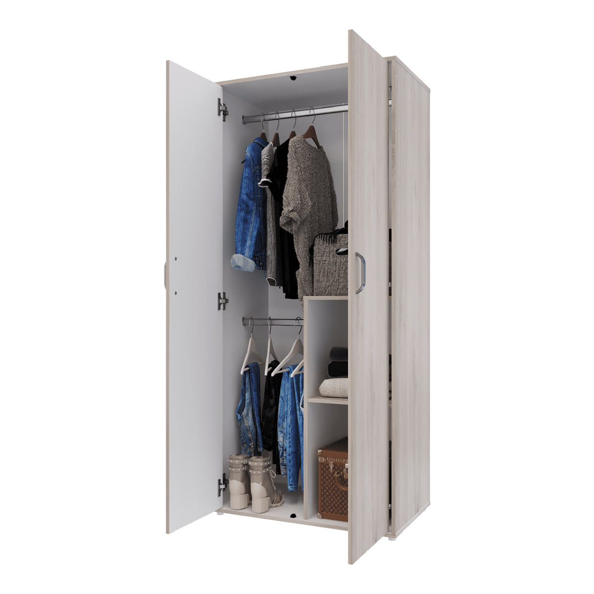 Closet Star Compacto Ceniza 80x180cm Moderno - Closets | Bylmo