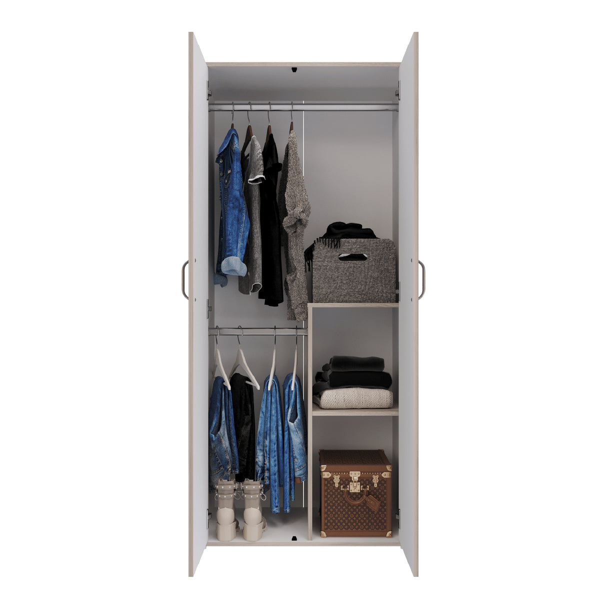 Closet Star Compacto Ceniza 80x180cm Moderno - Closets | Bylmo