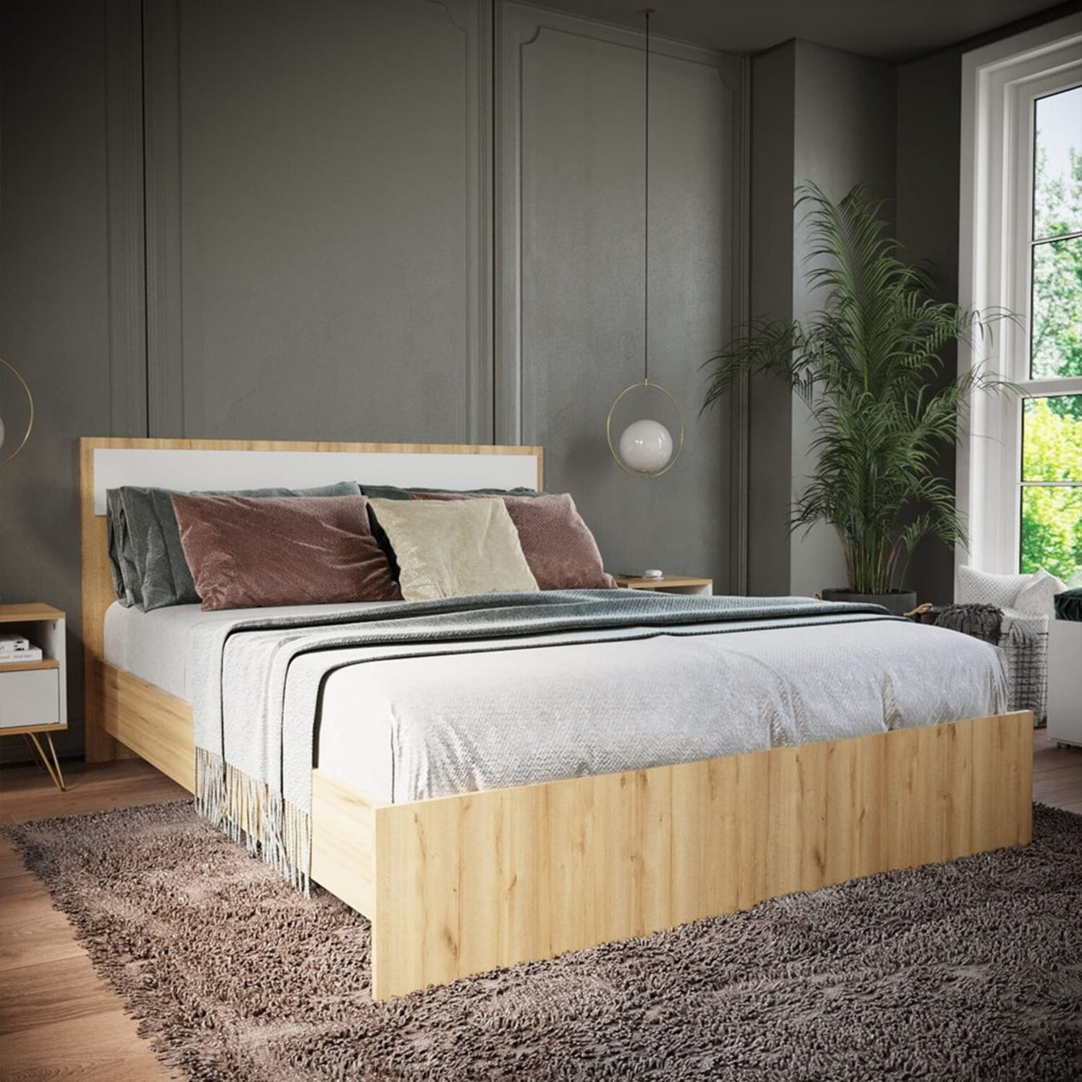 Cama Enkubo Duna 149x90.6cm Moderna - Camas y Cabeceros | Bylmo