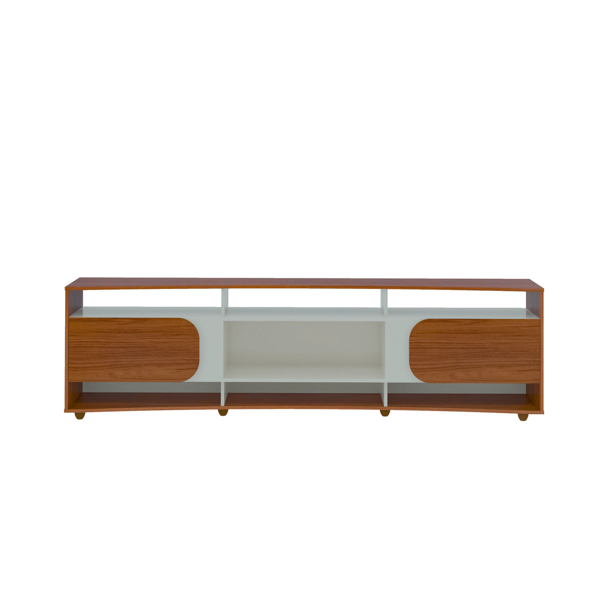 Mesa para TV Bewood 220cm Cedro Blanco Para TV Hasta 86 Pulgadas Elegante y Moderna - Muebles de TV | Bylmo