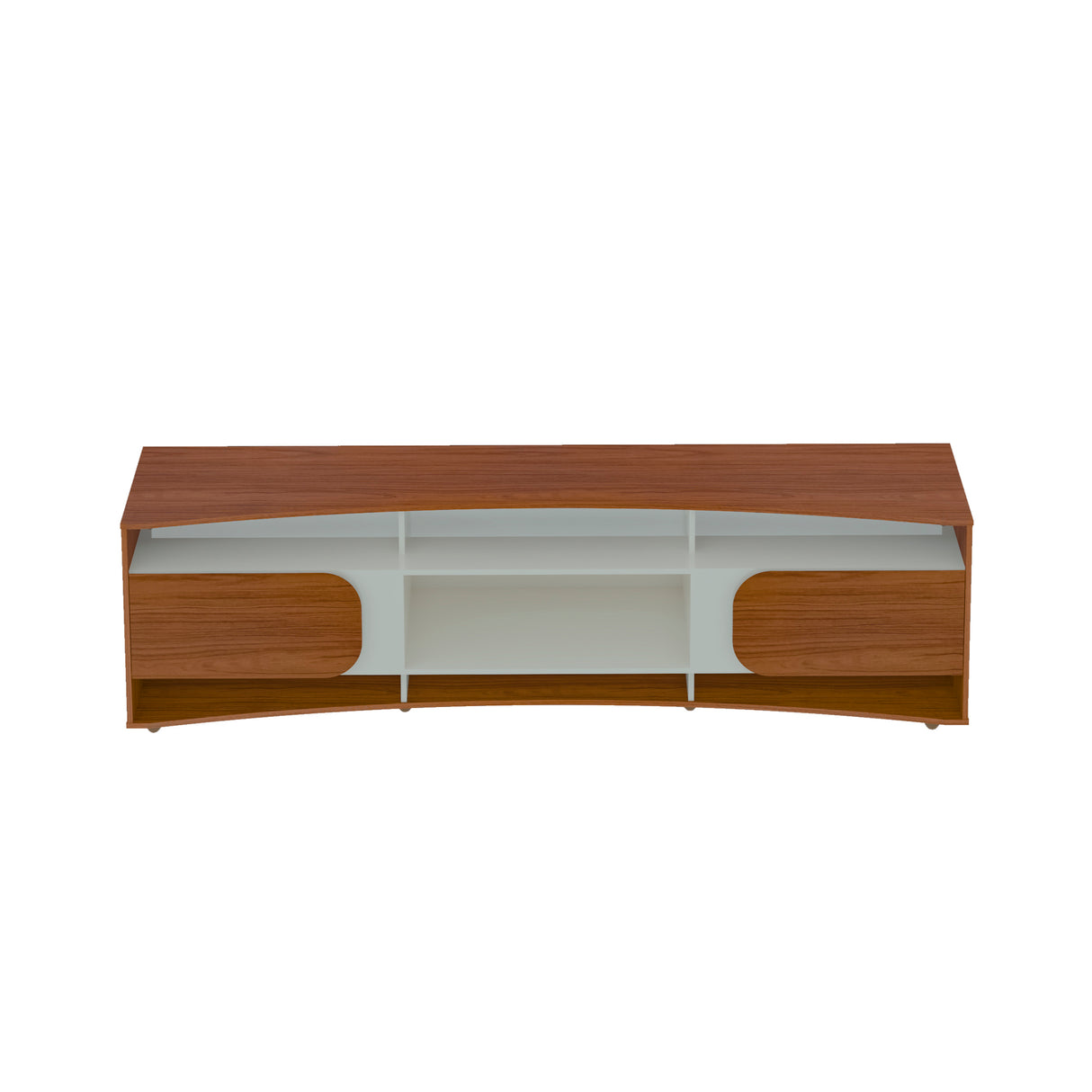 Mesa para TV Bewood 220cm Cedro Blanco Para TV Hasta 86 Pulgadas Elegante y Moderna - Muebles de TV | Bylmo