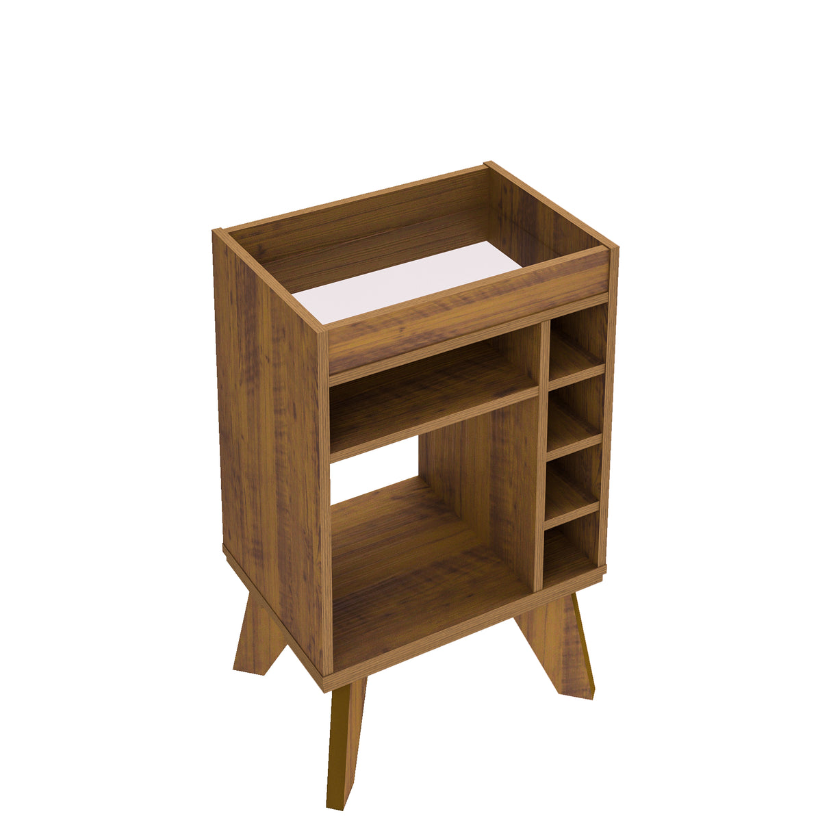 Bar Bajo Stelar Pino Retro 45 cm con Espacio para Botellas - Bares | Bylmo