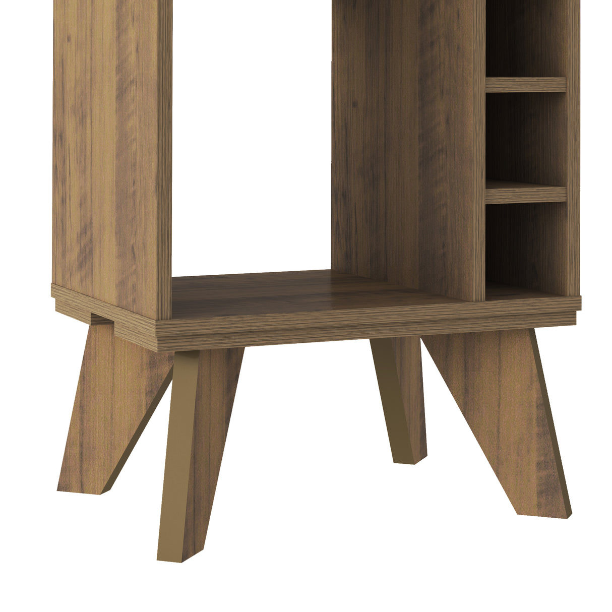 Bar Bajo Stelar Pino Retro 45 cm con Espacio para Botellas - Bares | Bylmo