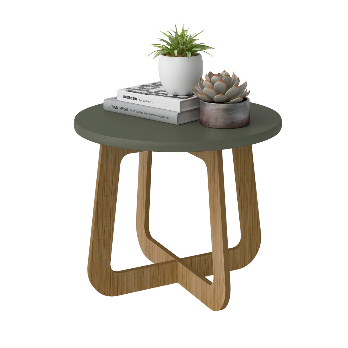 Mesa de Centro Jasmin Menta y Roble 100 cm Moderno - Mesas de Centro | Bylmo