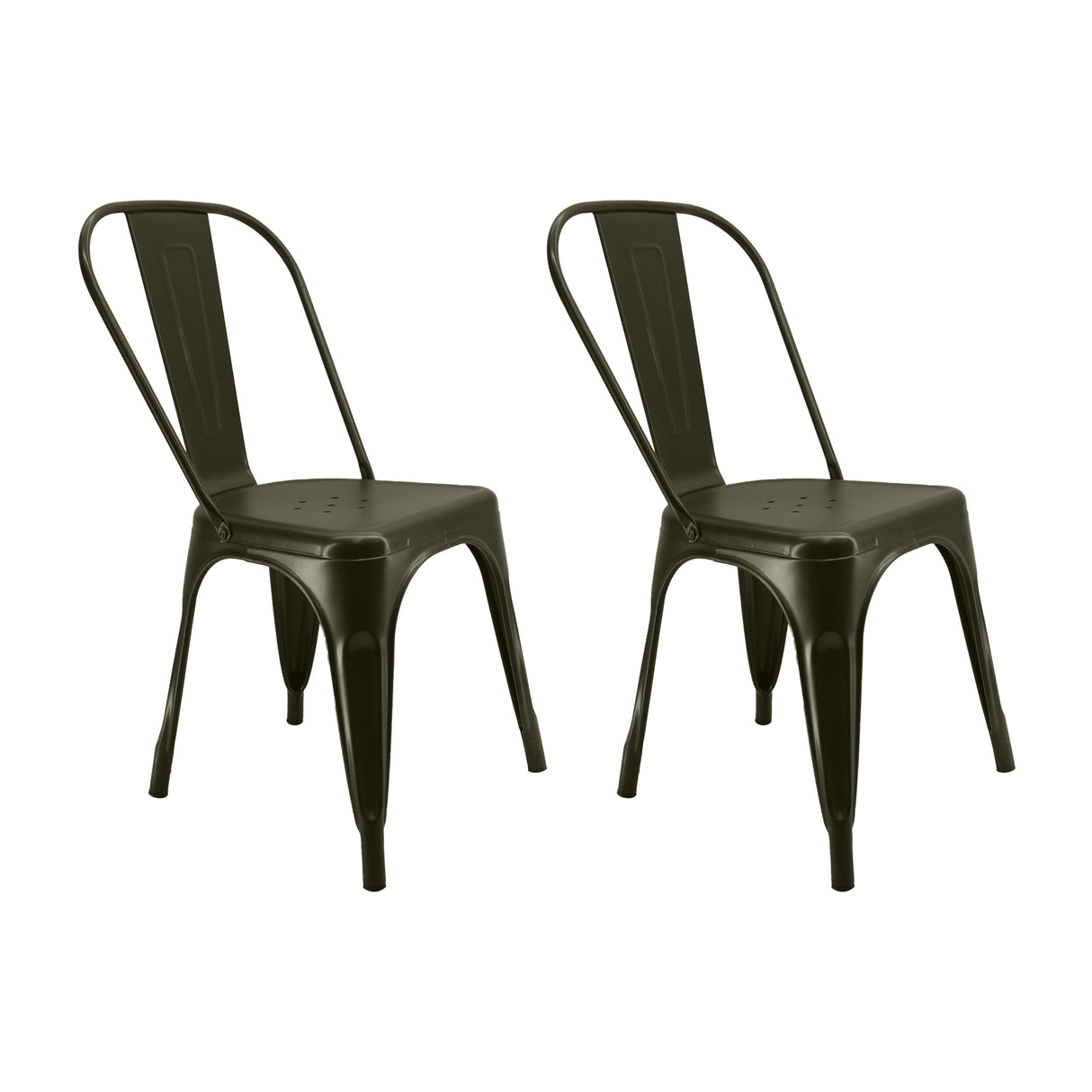 Kit X 2 Sillas De Comedor Titan Tolix Bronce Moderna 36 Cm - Sillas y Butacos | Bylmo