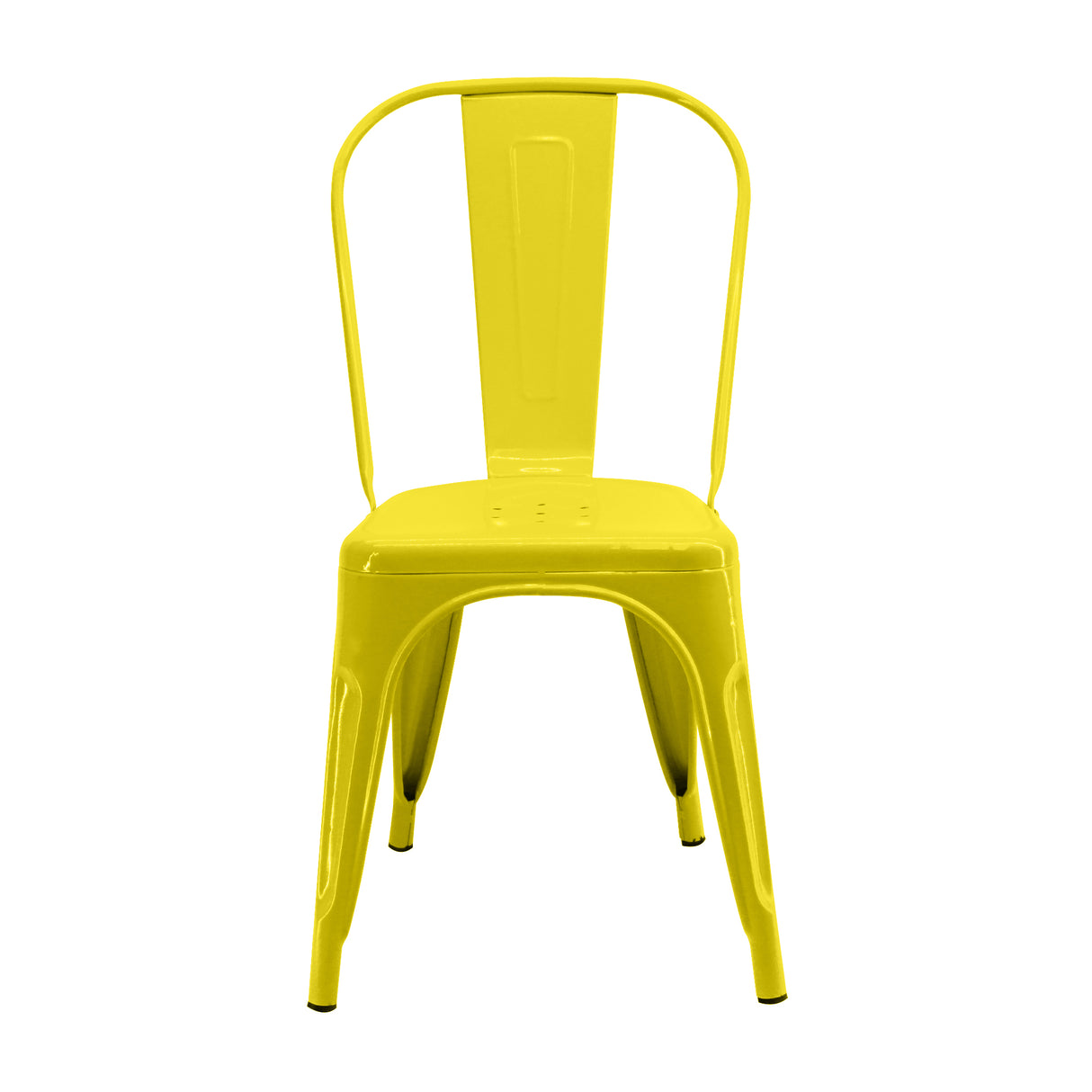 Kit x 4 Sillas de Comedor Tolix Titan Elegante 36 cm Amarillo Metal - Sillas y Butacos | Bylmo