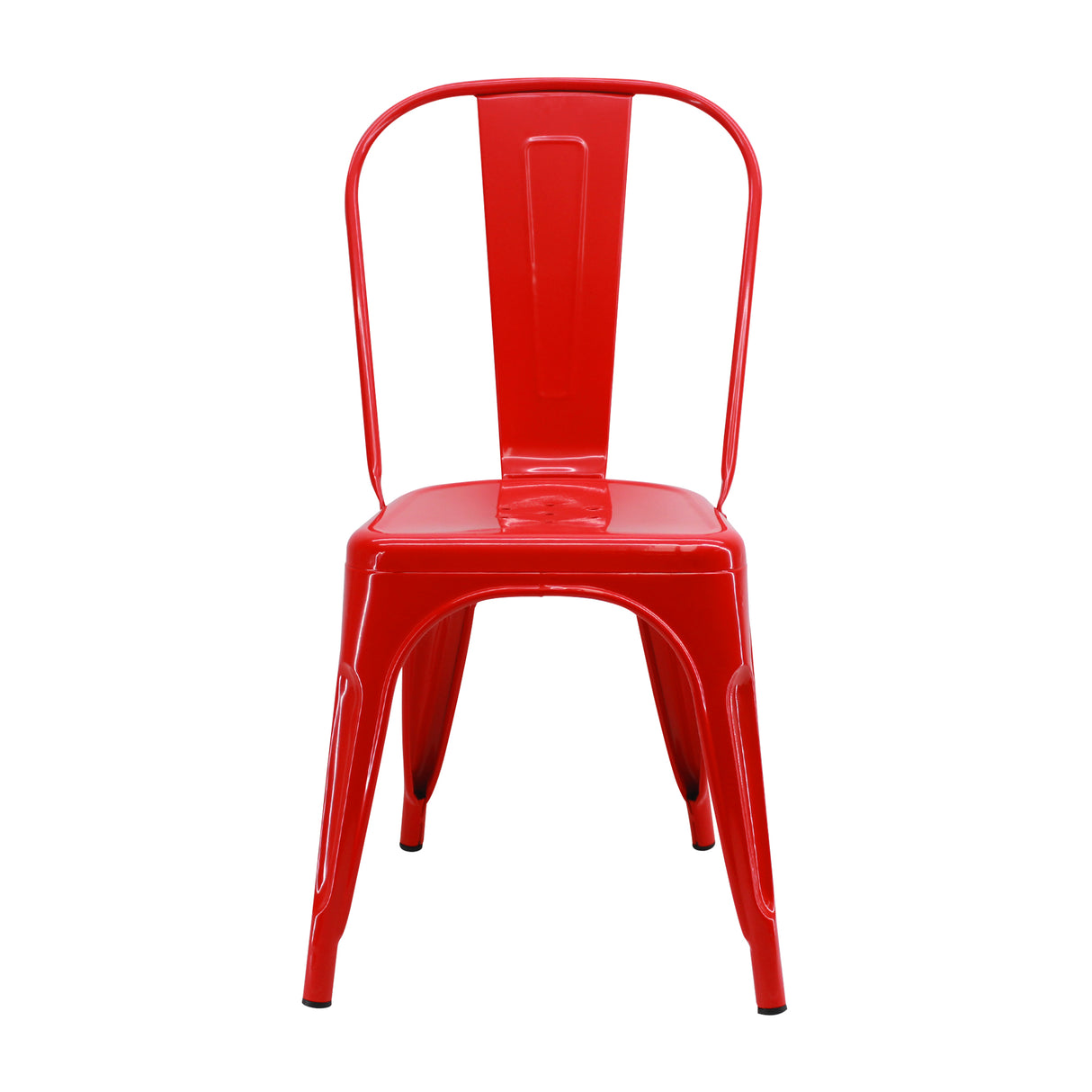 Kit X 4 Sillas De Comedor Tolix Titan Elegante 36 Cm Moderna En Rojo - Sillas y Butacos | Bylmo