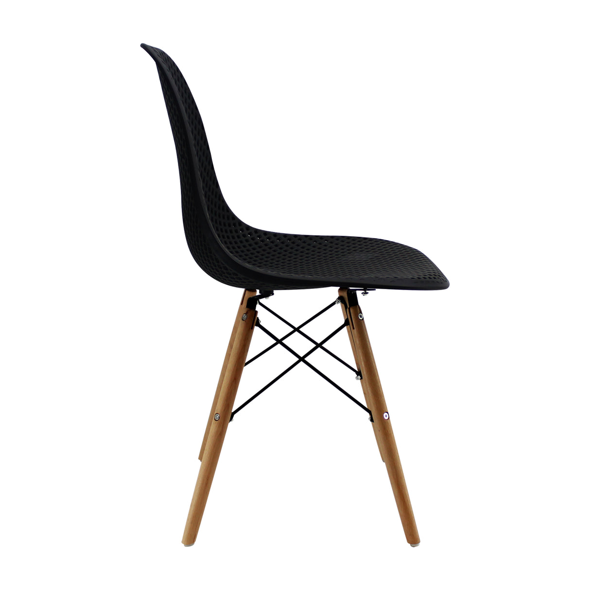 Silla de Comedor Colmeia Moderna Negra Resistente Blanco 46 cm - Sillas y Butacos | Bylmo