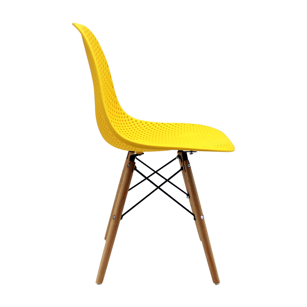 Silla de Comedor Colmeia Amarillo Diseño Moderno y Funcional 46.5 cm - Sillas y Butacos | Bylmo