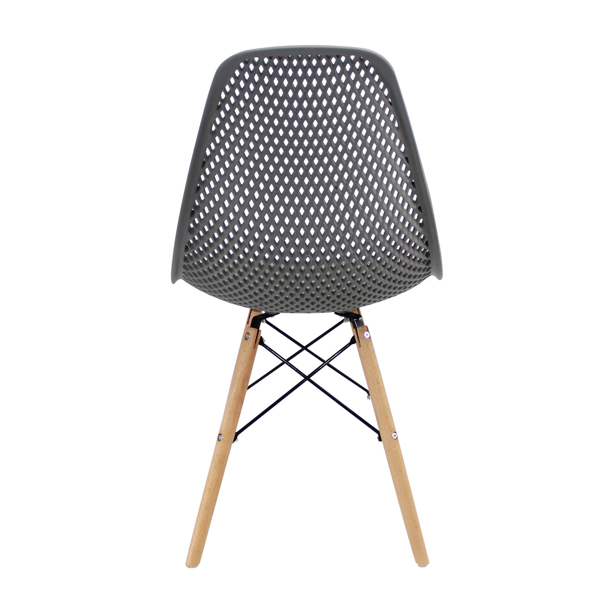 Kit x 2 Sillas Comedor Colmeia Gris Moderna Polipropileno 46.5 cm - Sillas y Butacos | Bylmo