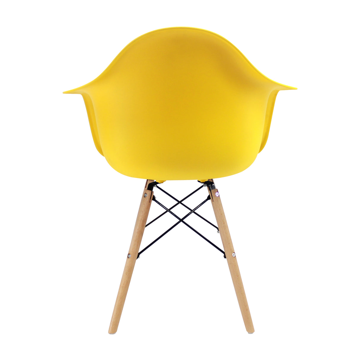 Kit x 4 Sillas Comedor DKR Eames Amarillo Confort 62 cm - Sillas y Butacos | Bylmo
