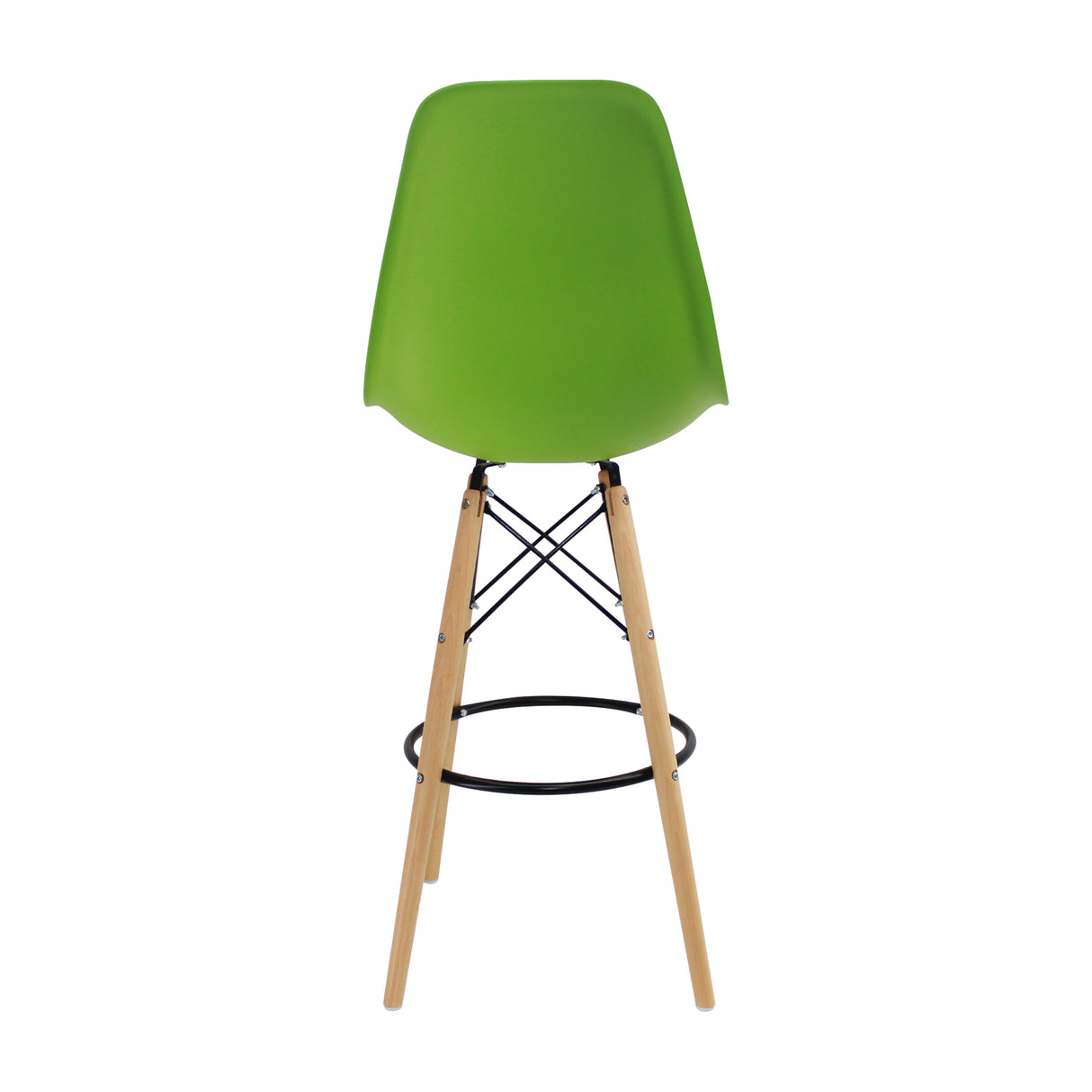 Set x 2 Sillas de Bar DKR Eames Verde 56x106cm Moderno - Sillas y Butacos | Bylmo
