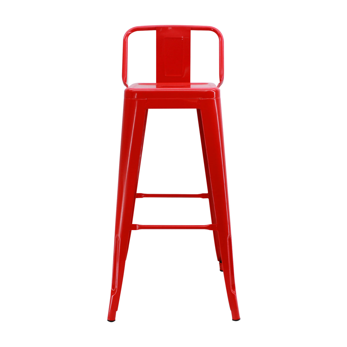 Silla Bar Titan Roja 41.5x78cm Estructura Metal - Sillas y Butacos | Bylmo