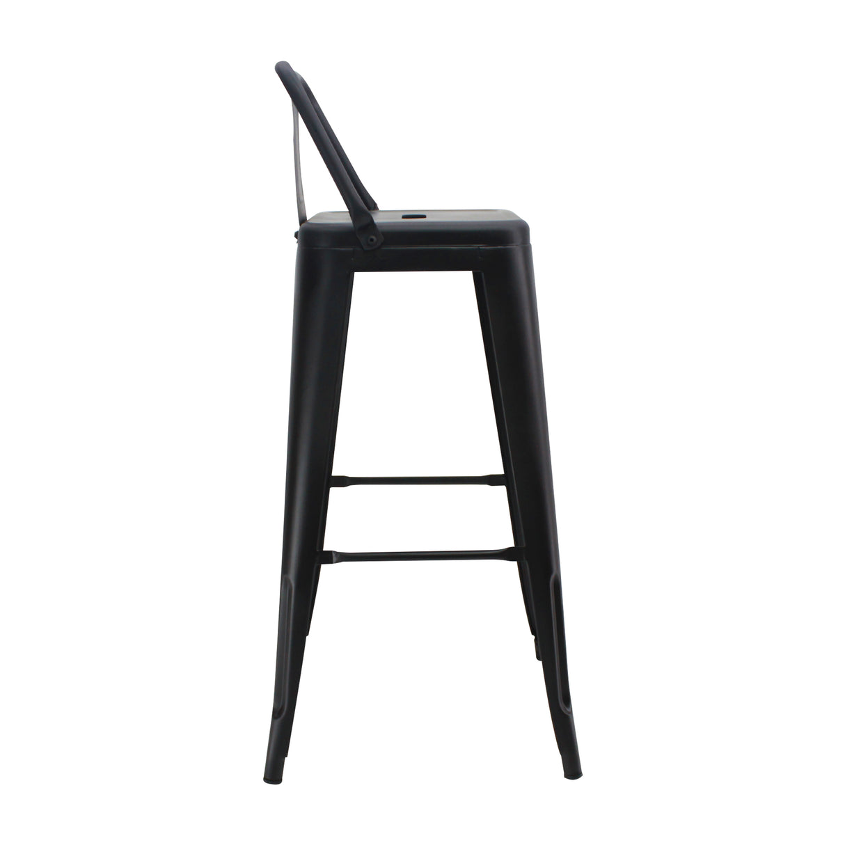 Set x 3 Sillas de Bar Titan Negro Moderno Metal 41.5x78cm - Sillas y Butacos | Bylmo