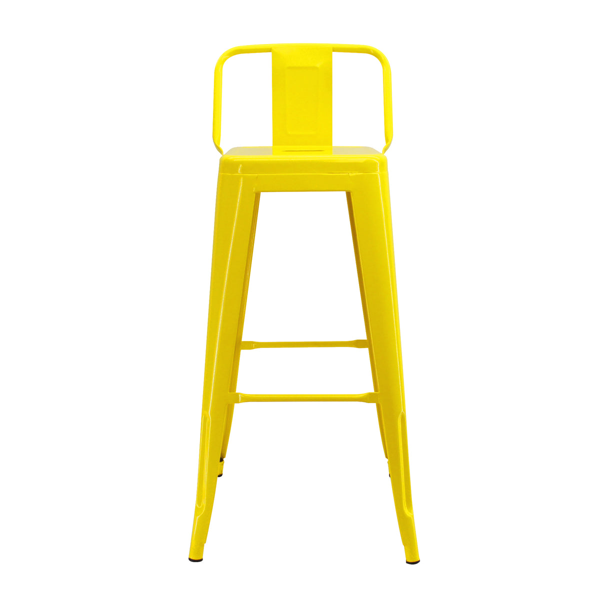 Set x 3 Sillas de Bar Amarilla Metal 41.5 cm Resistente - Sillas y Butacos | Bylmo