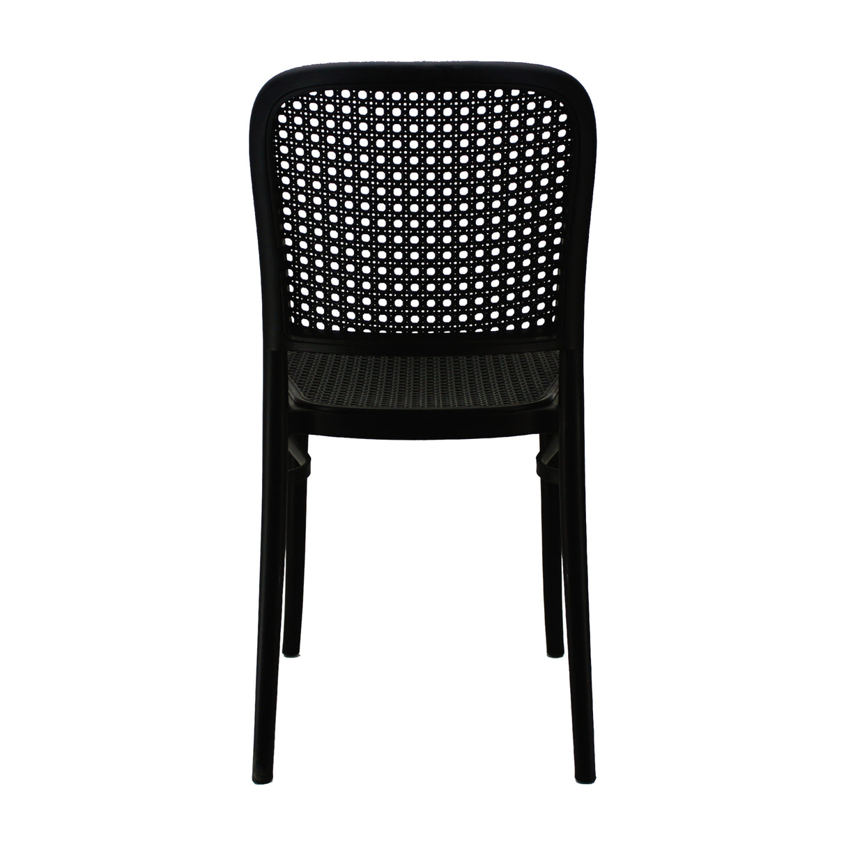 Silla de Comedor Amis Moderna Negra Polipropileno 40x46cm - SILLAS Y BUTACOS | Bylmo