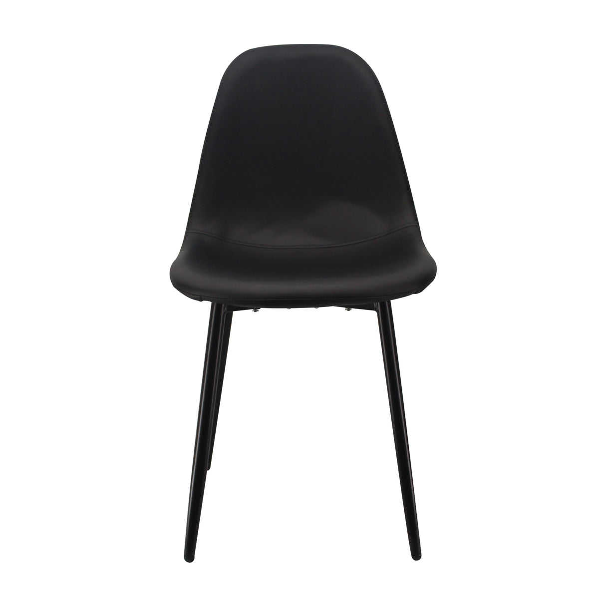 Silla de Comedor BP Moderna Negra con Asiento Acolchado de Poliuretano - SILLAS Y BUTACOS | Bylmo
