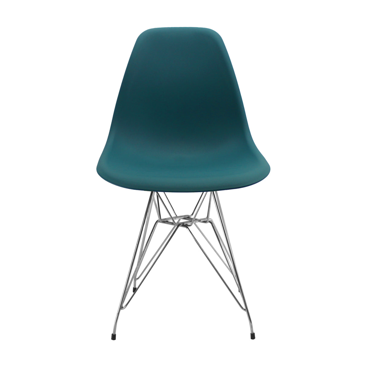 Silla de Comedor DKR Moderna Azul Petróleo 62x44 cm Polipropileno Diseño Moderno - SILLAS Y BUTACOS | Bylmo