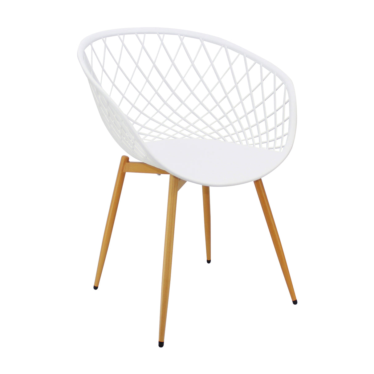 Silla de Comedor Loa Moderna Blanco Polipropileno - Sillas y Butacos | Bylmo