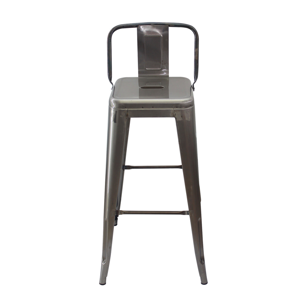 Silla Bar Titan Tolix Rústica 41.5x78 cm Metal Con Espaldar - Sillas y Butacos | Bylmo