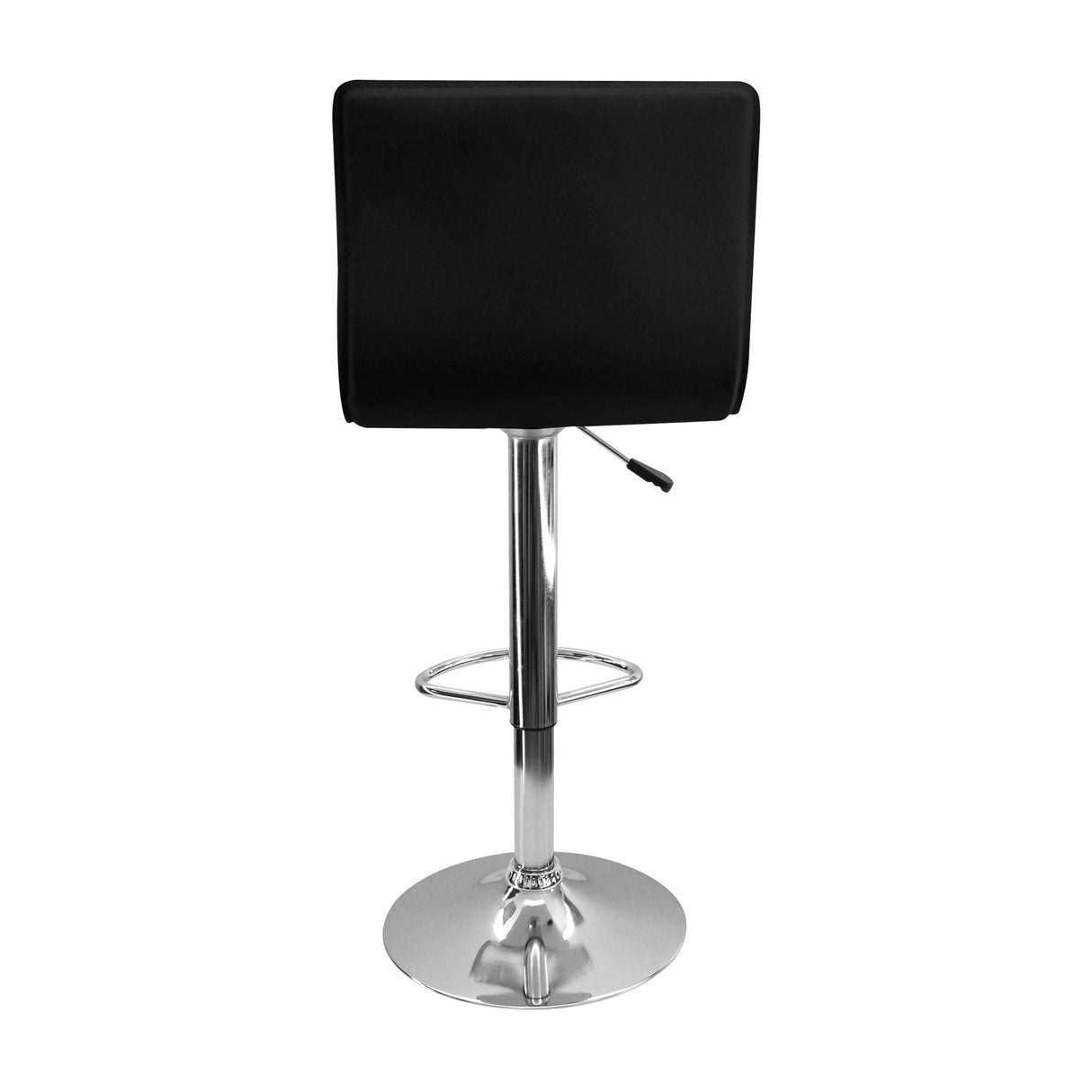 Set x 2 Sillas de Bar Wave Negro Eco Cuero Altura Ajustable - Sillas y Butacos | Bylmo