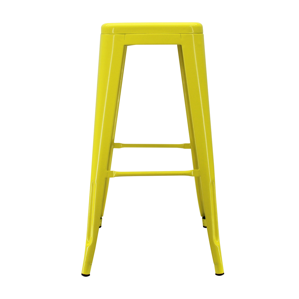 Set x 3 Sillas de Bar Titan Tolix Amarillo 41.5x78cm Sin Espaldar - Sillas y Butacos | Bylmo